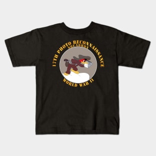 17th Photo Reconnaissance Squadron - WWII Kids T-Shirt